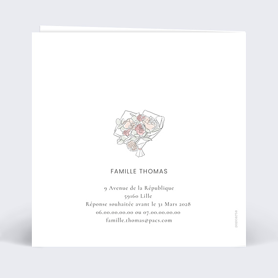 Faire-part Pacs Ensemble