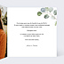 Faire part pacs Couronne Ocre Eucalyptus Intérieur Droit