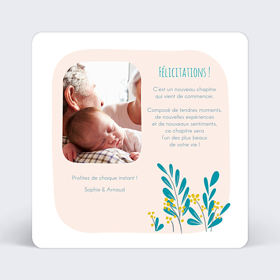 Félicitations Naissance Éléphant Original