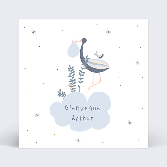 Félicitations Naissance Jolie cigogne