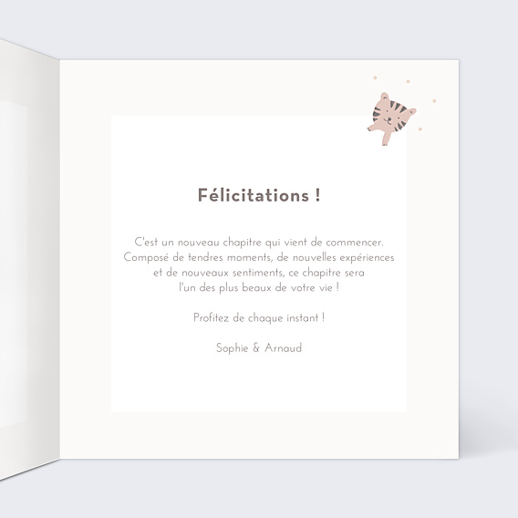 Félicitations Naissance Savane
