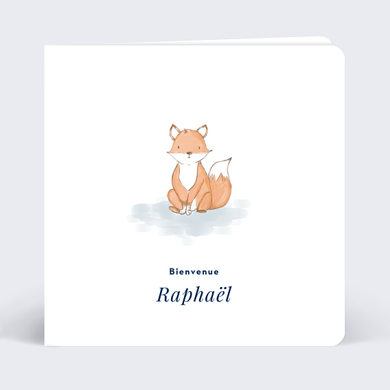 Félicitations Naissance Baby Fox