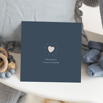 Carte flicitations naissance Graphique Chic