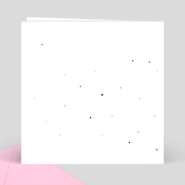 Carte de Félicitation Naissance Petite Princesse Verso