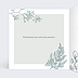 Carte félicitations naissance Botanique Intérieur Gauche