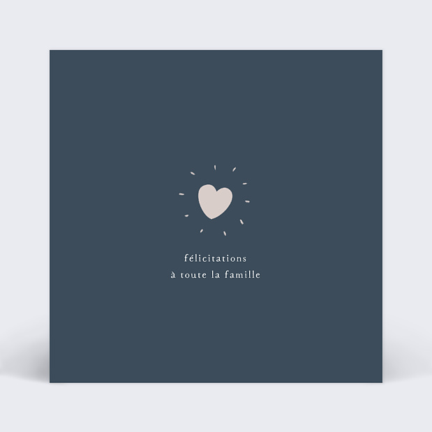 Carte de Félicitation Naissance Graphique Chic Recto
