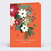 Félicitations Anniversaire de Mariage Fleurs et Feuilles