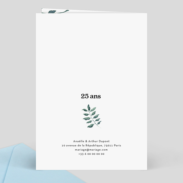 Félicitations Anniversaire de Mariage Luxe Verso