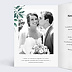Félicitations Anniversaire de Mariage Luxe Intérieur Gauche