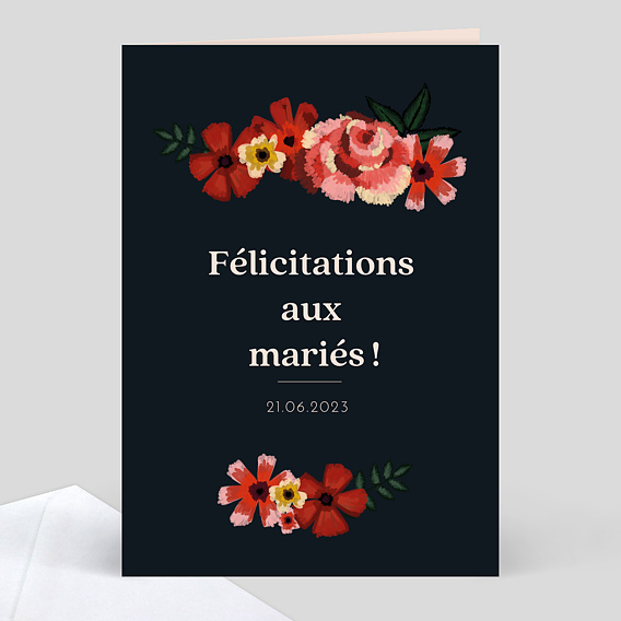 Félicitations Mariage Collection Anémone 