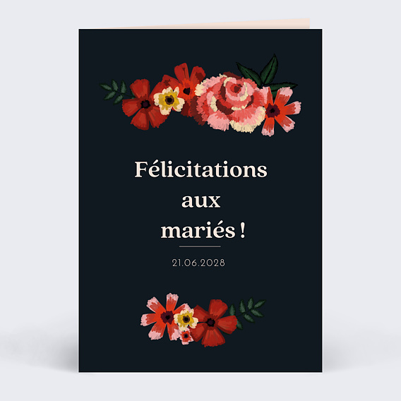 Félicitations mariage Collection Anémone 