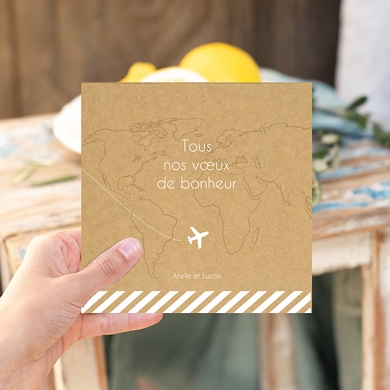 Carte Felicitations Mariage Ensemble En Vadrouille Popcarte Carte Felicitations Mariage Ensemble En Vadrouille Popcarte