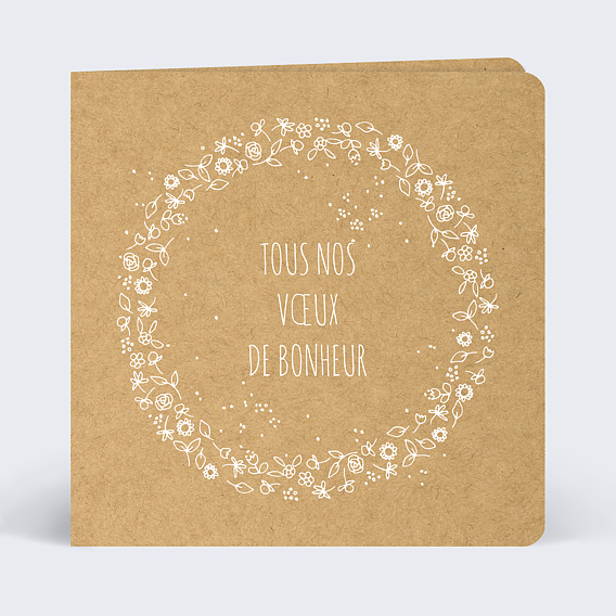 Carte Felicitations Mariage Fleurs De Printemps Popcarte Carte Felicitations Mariage Fleurs De Printemps Popcarte