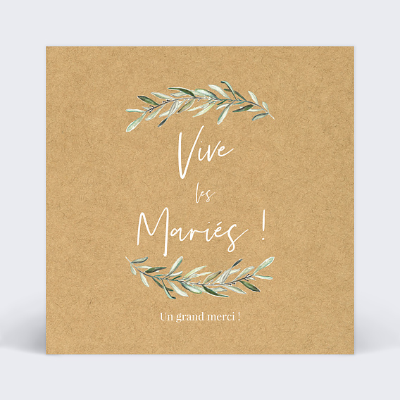 Félicitations Mariage Lauriers