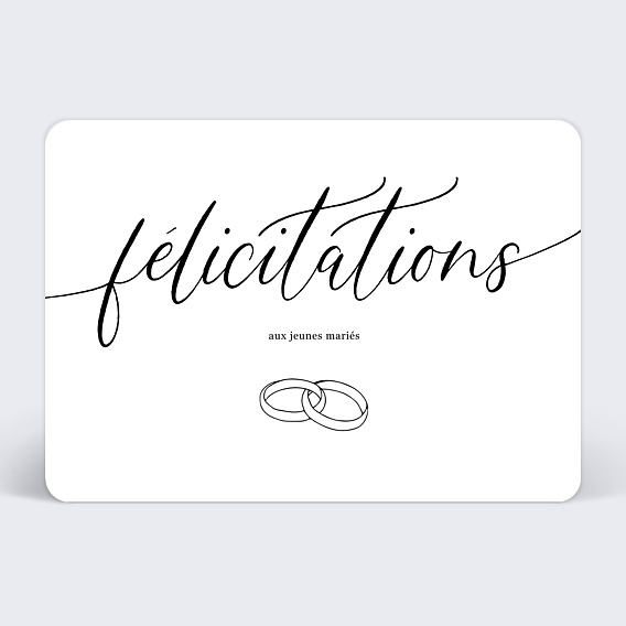 Félicitations mariage Manuscrite