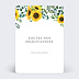 Carte félicitations mariage Tournesol