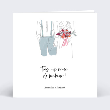 Flicitations Mariage Illustration Elgance