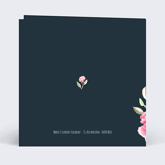 Félicitations Mariage Dark Peony