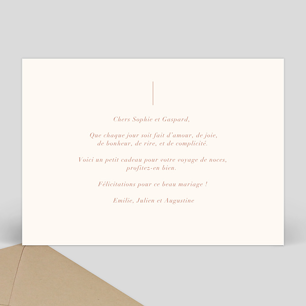 Félicitations Mariage Botanica Verso