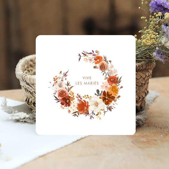 Carte félicitations mariage Bouquet Parfumé Après 4