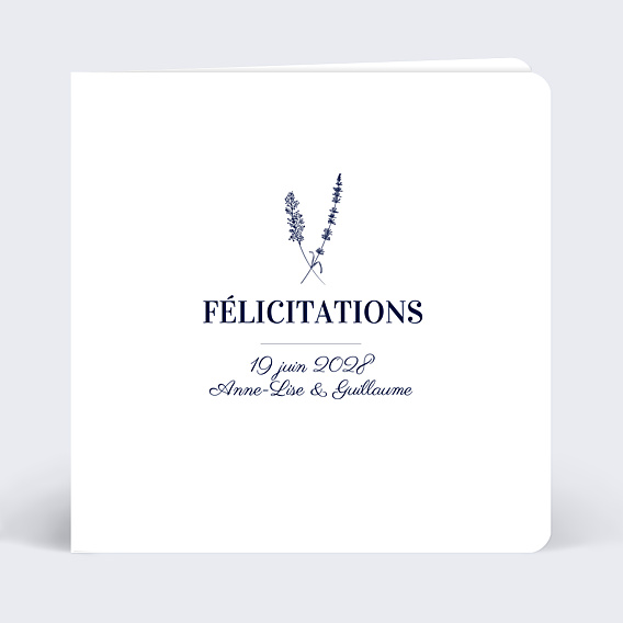 Félicitations Mariage Jolie Lavande