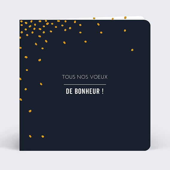 Carte félicitations mariage Poussière d'Étoiles Recto