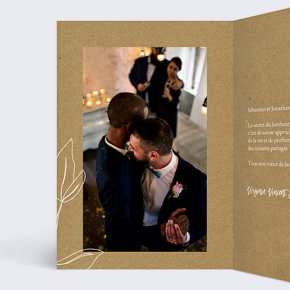 Félicitations Mariage Esquisse Bohème