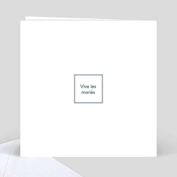 Félicitations Mariage Blue Waves Verso