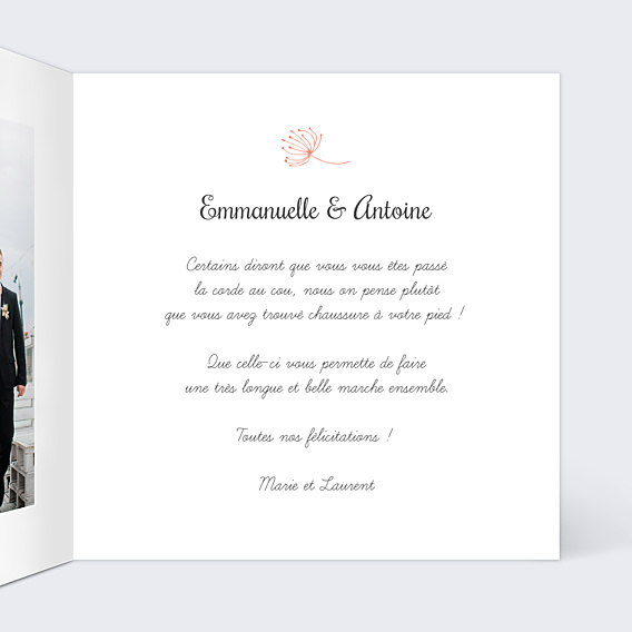 Félicitations Mariage Couronne de Fleurs