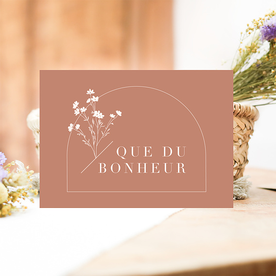 Carte félicitations mariage Botanica Après 4