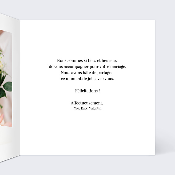 Félicitations Mariage Tirets Noirs Anneau