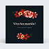 Félicitations mariage Anémone Simple Recto