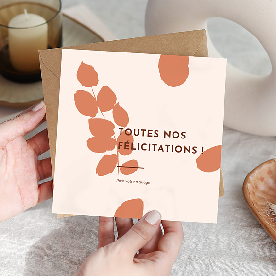 Carte félicitations mariage Aurora Après 4