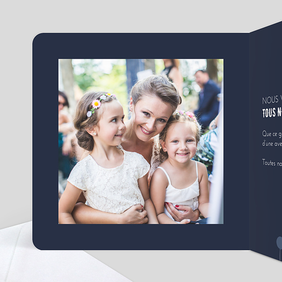 Carte félicitations mariage Balloons Intérieur Gauche