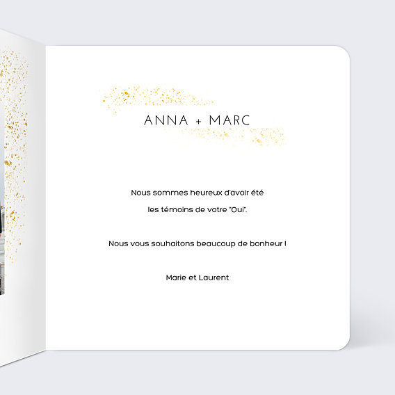 Félicitations Mariage Poudre Ocre