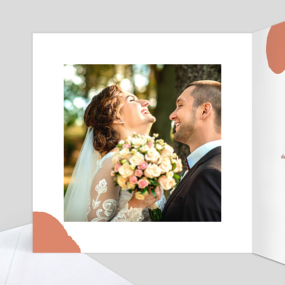 Carte félicitations mariage Aurora Intérieur Gauche