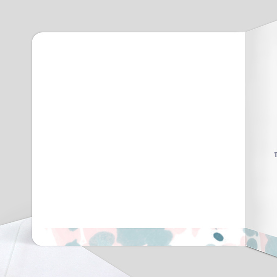 Carte félicitations mariage Douceur Estivale Intérieur Gauche