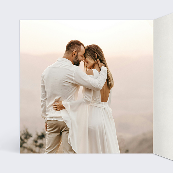 Carte félicitations mariage Feuilles de Jade Intérieur Gauche