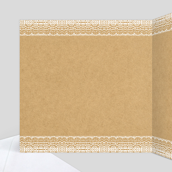 Carte félicitations mariage Fleurs des Champs Intérieur Gauche