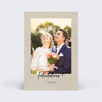 Flicitations Mariage Esprit Chin Simple