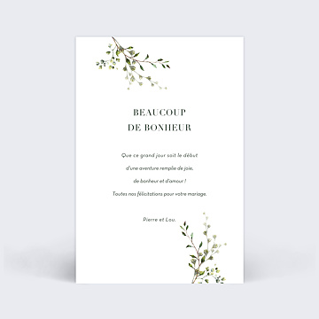 Flicitations Mariage Herbarium