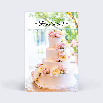 Flicitations Mariage Tirets Noirs Gateaux