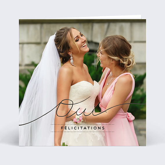 Félicitations Mariage Lettres Chic