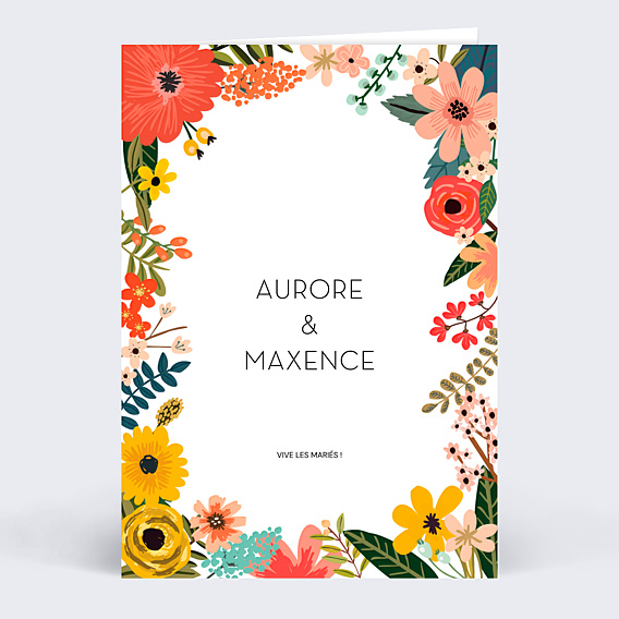 Félicitations Mariage Bouquet Printanier