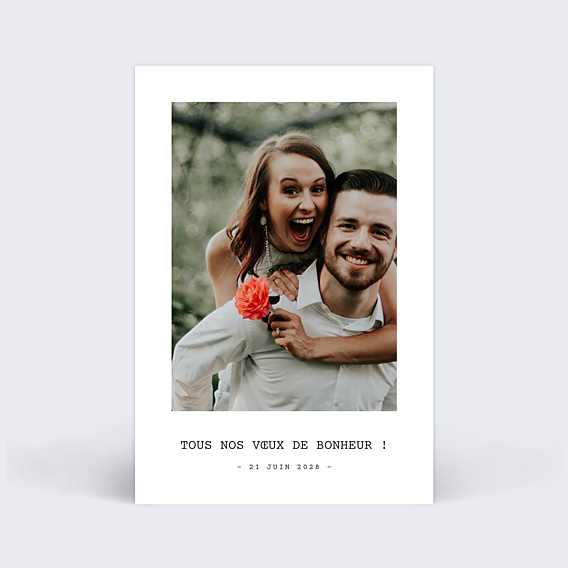 Félicitations Mariage Polaroïd Simple