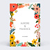 Félicitations mariage Bouquet Printanier Recto