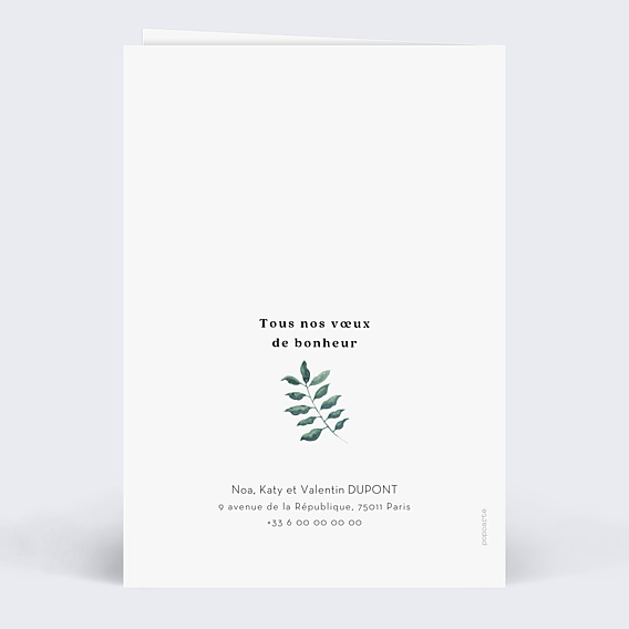 Félicitations Mariage Nature