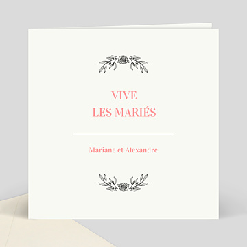 une lettre de felicitation pour un mariage