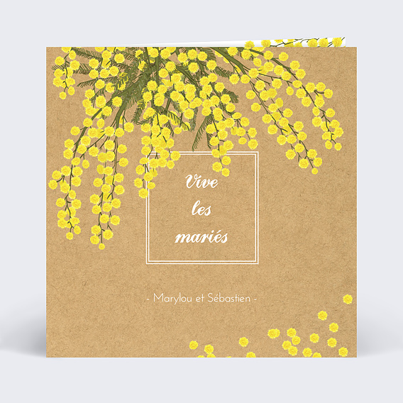 Félicitations Mariage Mimosa