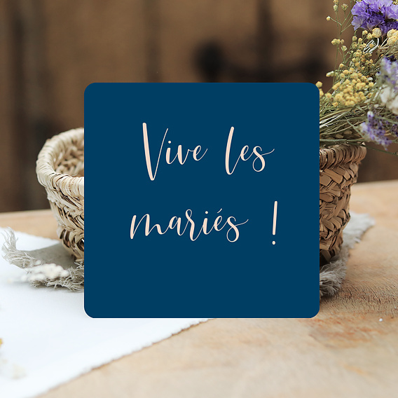 Carte félicitations mariage Velours Après 4